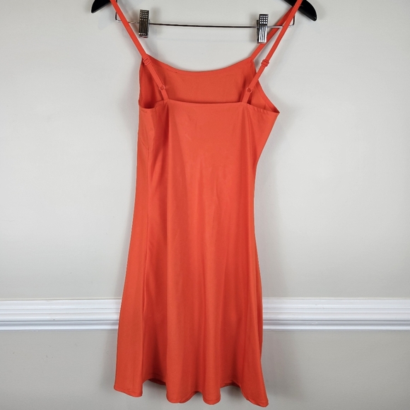 ASOS Crepe Sheer Peplum Ruffle Shoulder Dress Fully Lined Size 0 Red Floral 1518 - Picture 2 of 15